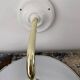 Pair of vintage wall lamps in enamelled sheet metal electrified to nine