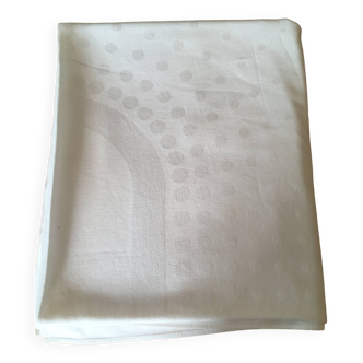 Nappe damassée blanche