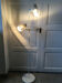 70s/80s parquet floor lamp with 2 spotlights