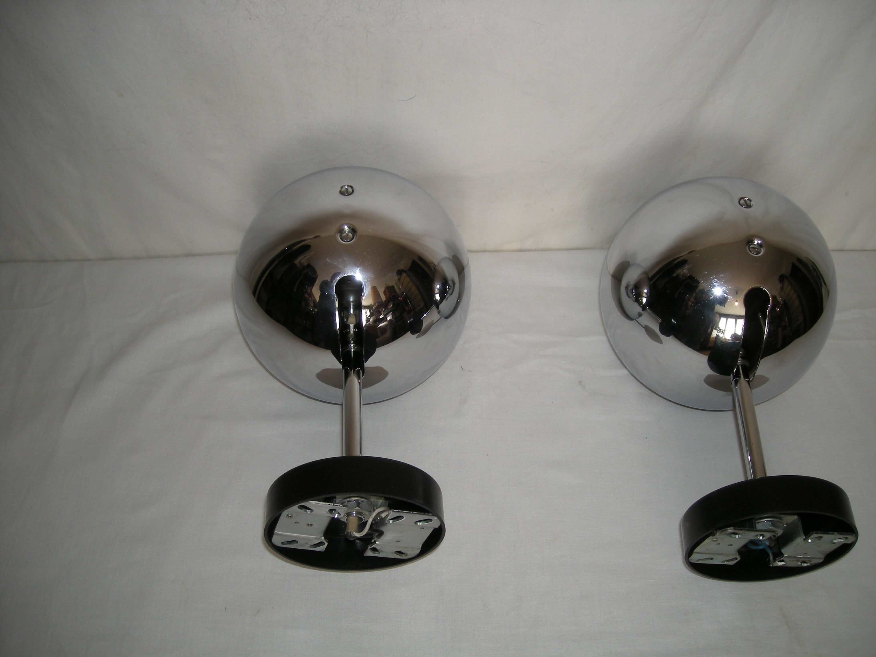 Pair of sconces Eye ball - STaff of the 70s