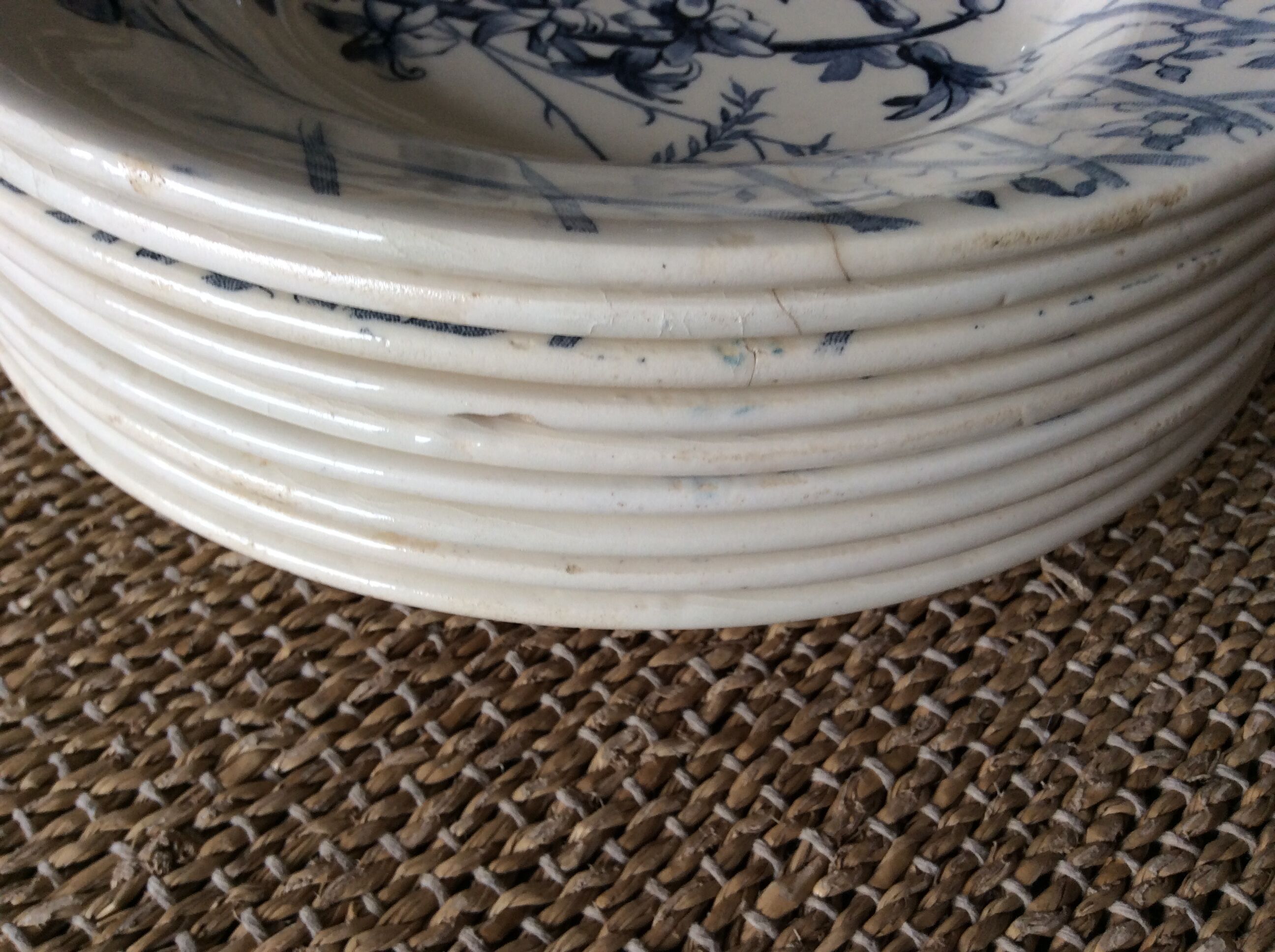 9 assiettes Terre de Fer