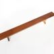 French Extra long solid elm wooden monastery bench, ca. 1850