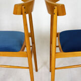 Ash dining chairs from Ton, 1960