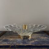 Large vintage chiseled glass wall light