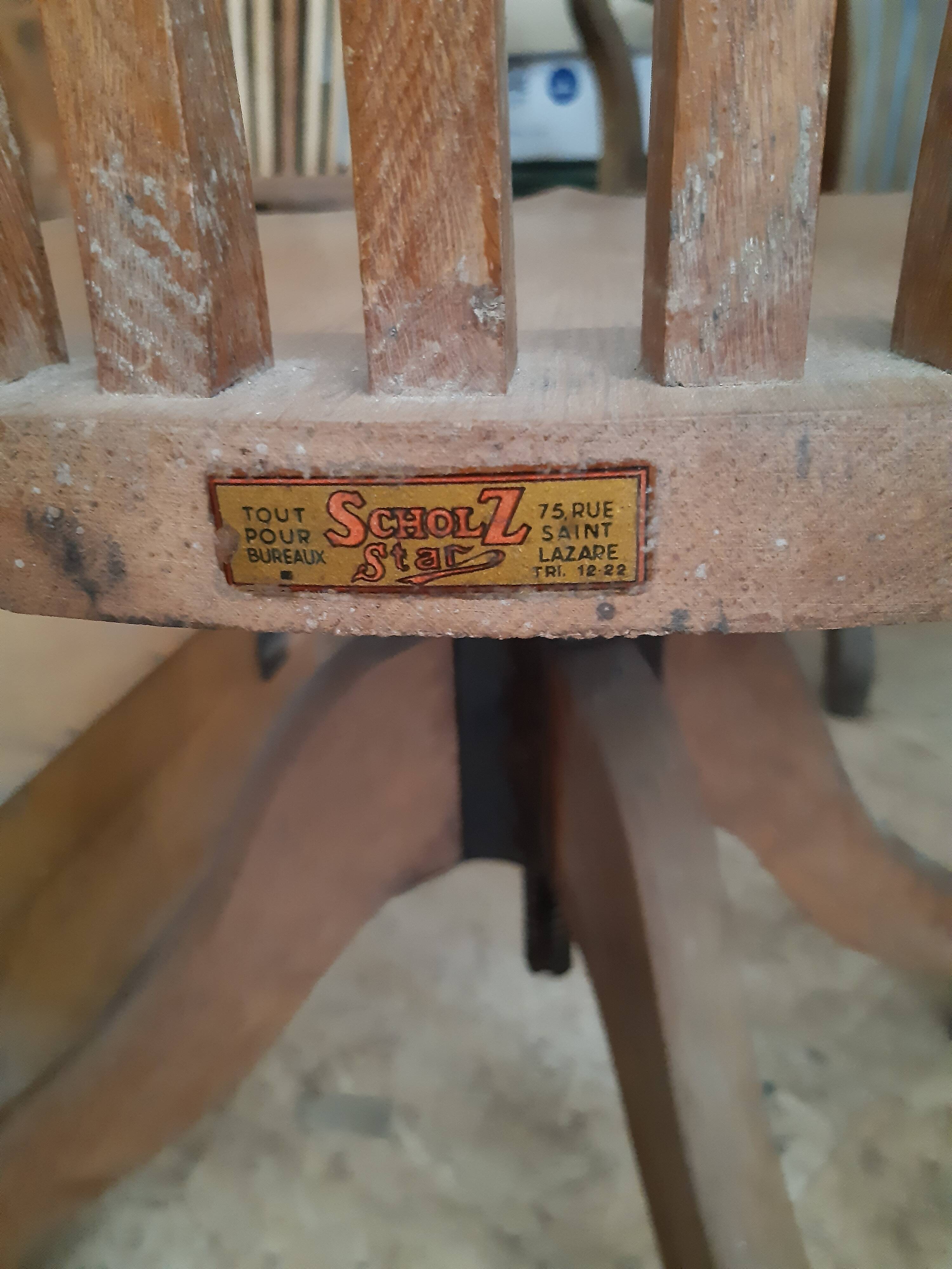 Scholz desk chair in a channel