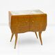 Pair of Mid-Century Style Beech and Chestnut Burl Bedside Tables, 1950s