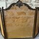 Fireplace screen in brass Louis XV style
