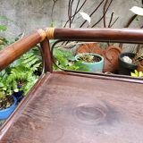 Rattan and wood shelf 70