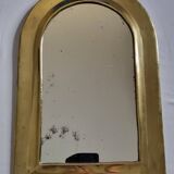 Vintage Moroccan Brass Mirror, Arch Shape, 43 x 29 cm