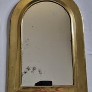 Vintage Moroccan Brass Mirror, Arch Shape, 43 x 29 cm
