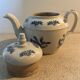 Small enamelled teapot Chinese style