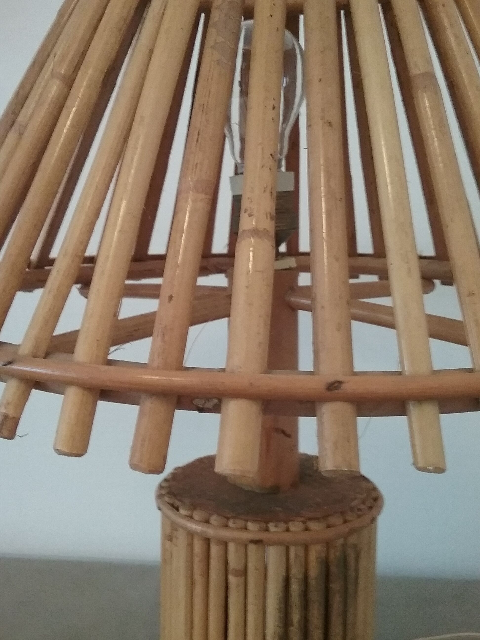 Vintage bamboo lamp