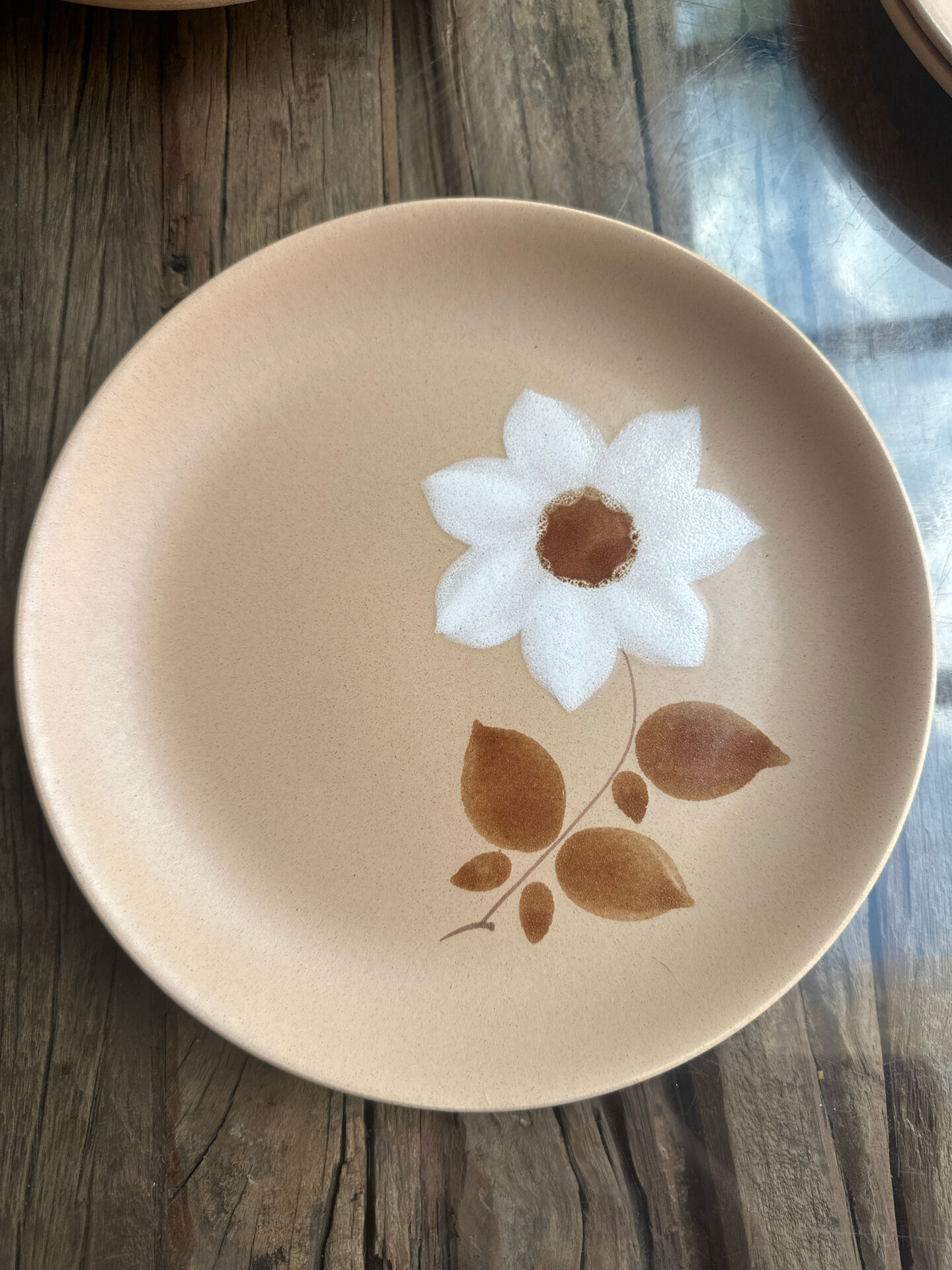 Handmade stoneware plate