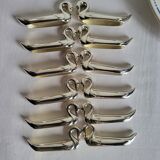 12 Silver-Plated Swan Knife Holders