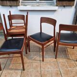 Set of 5 Scandinavian chairs Korup Stolefabrik, Denmark, 1960s