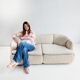 'Confidential' sofa by Alberto Rosselli for Saporiti 1970s