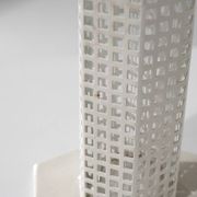 "Skyscraper" vase by Josef Hoffmann for Bieffeplast, Italy, 1980s.