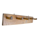 Coat rack brutalist wood folk art