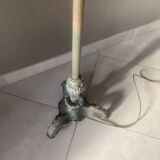 Lampadaire sur pied en laiton vintage