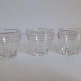 Glasses with gilding