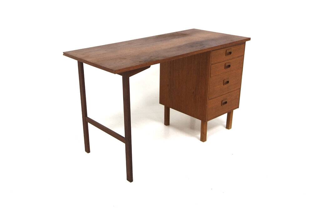 Scandinavian teak desk, Sweden, 1960