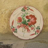 Oriental earthenware plate
