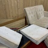 Scandinavian 4-seater sofa from the 70s in teak