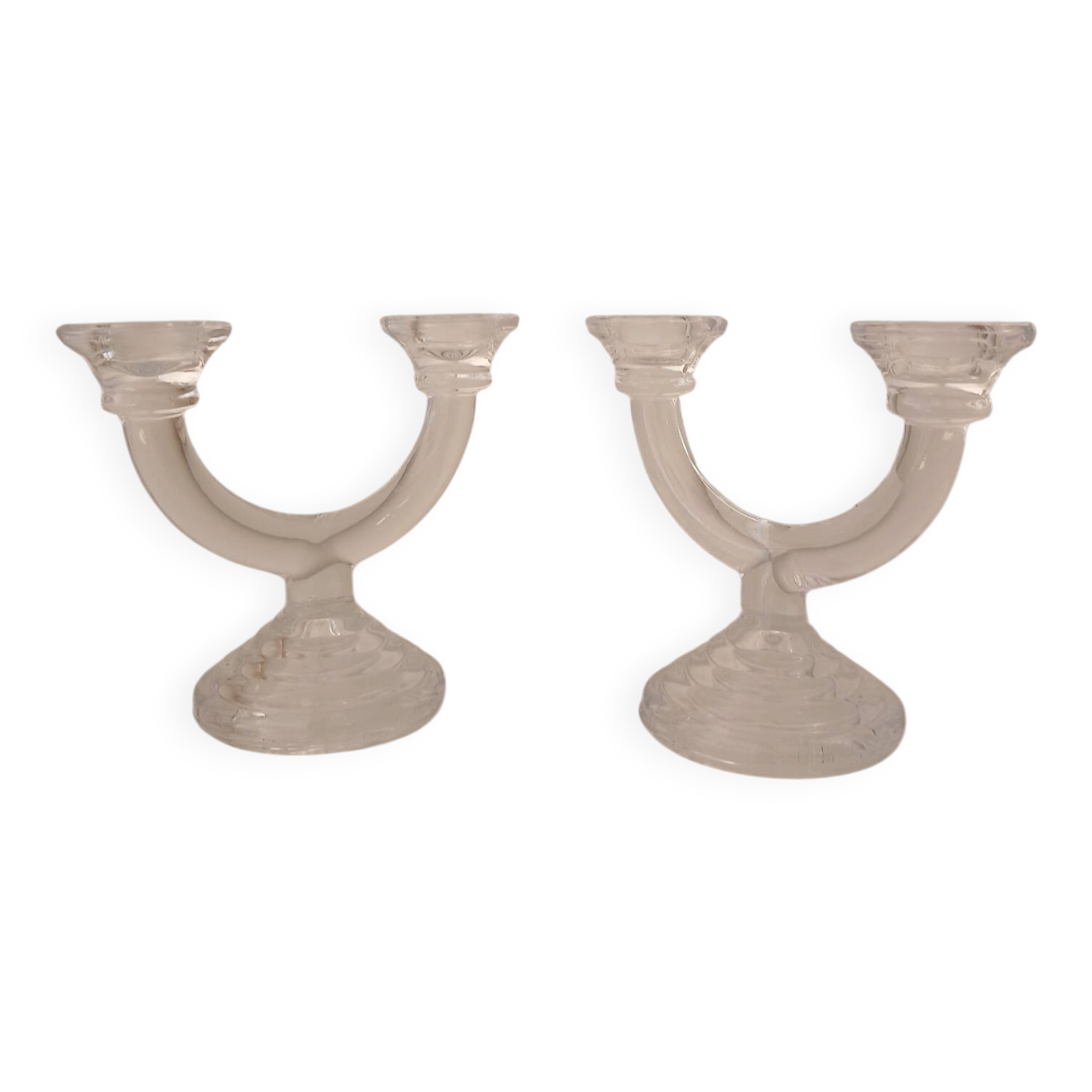Set of 2 double candle holders