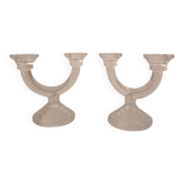 Lot de 2 bougeoirs doubles