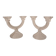 Set of 2 double candle holders