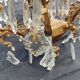 Old bronze chandelier/stamps and angel décor