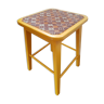 70's wooden tabouret