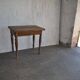 Rustic brown solid wood dining table, 1950s.