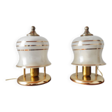 Paire de lampes anciennes art déco
