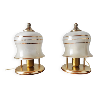Paire de lampes anciennes art déco