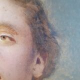 Portrait oil on cardboard