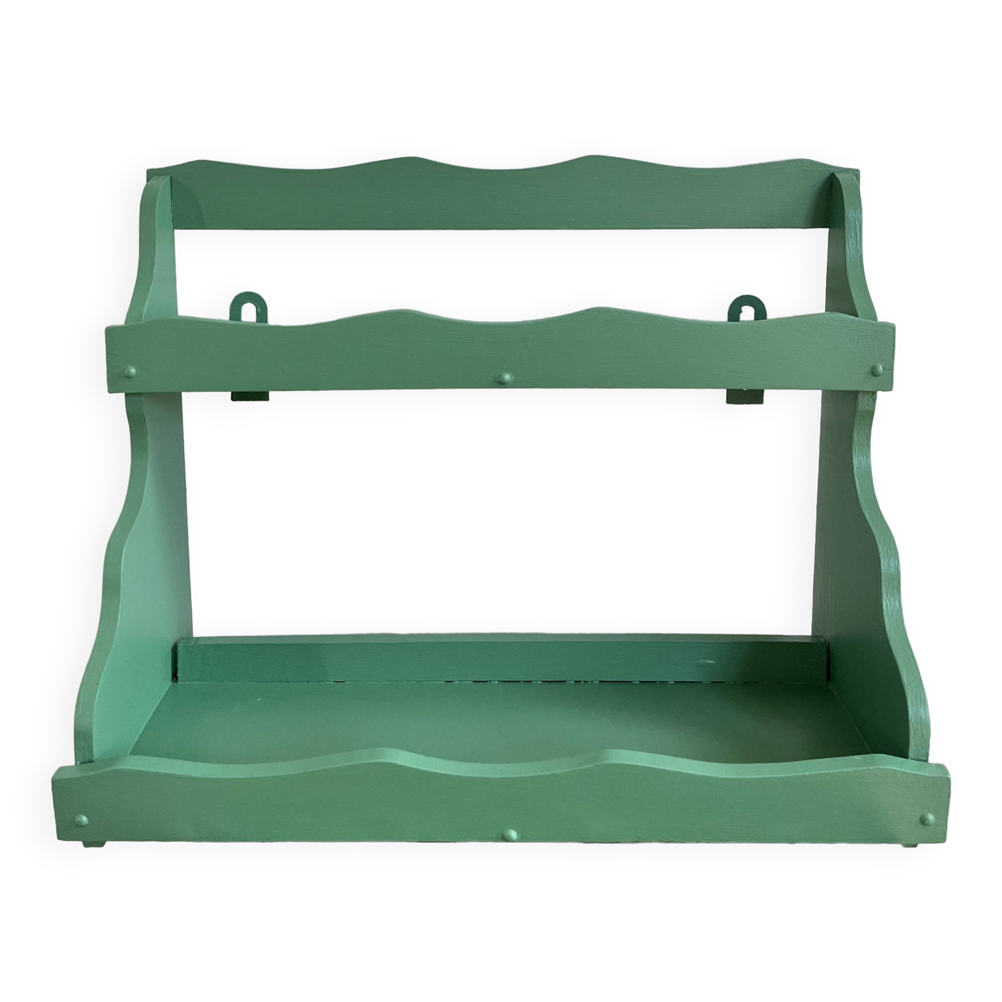 Vintage wall shelf with two shelves