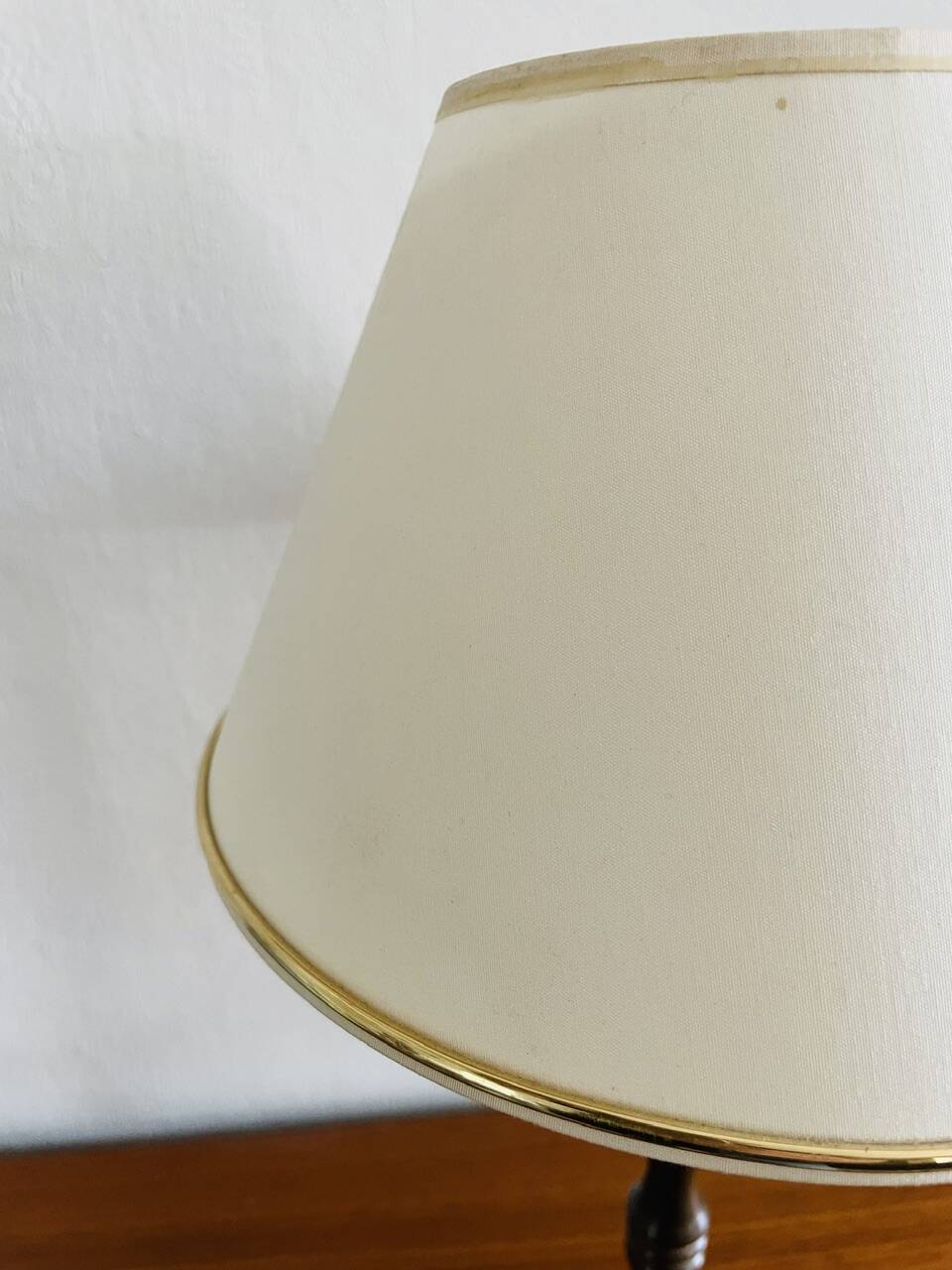Vintage brass table lamp, circa 1940s - 1950s