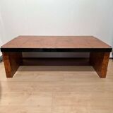 Art Deco Sofa Table in Amboyna Roots Veneer, France, 1930s