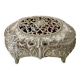 Vintage openwork silver metal jewelry box