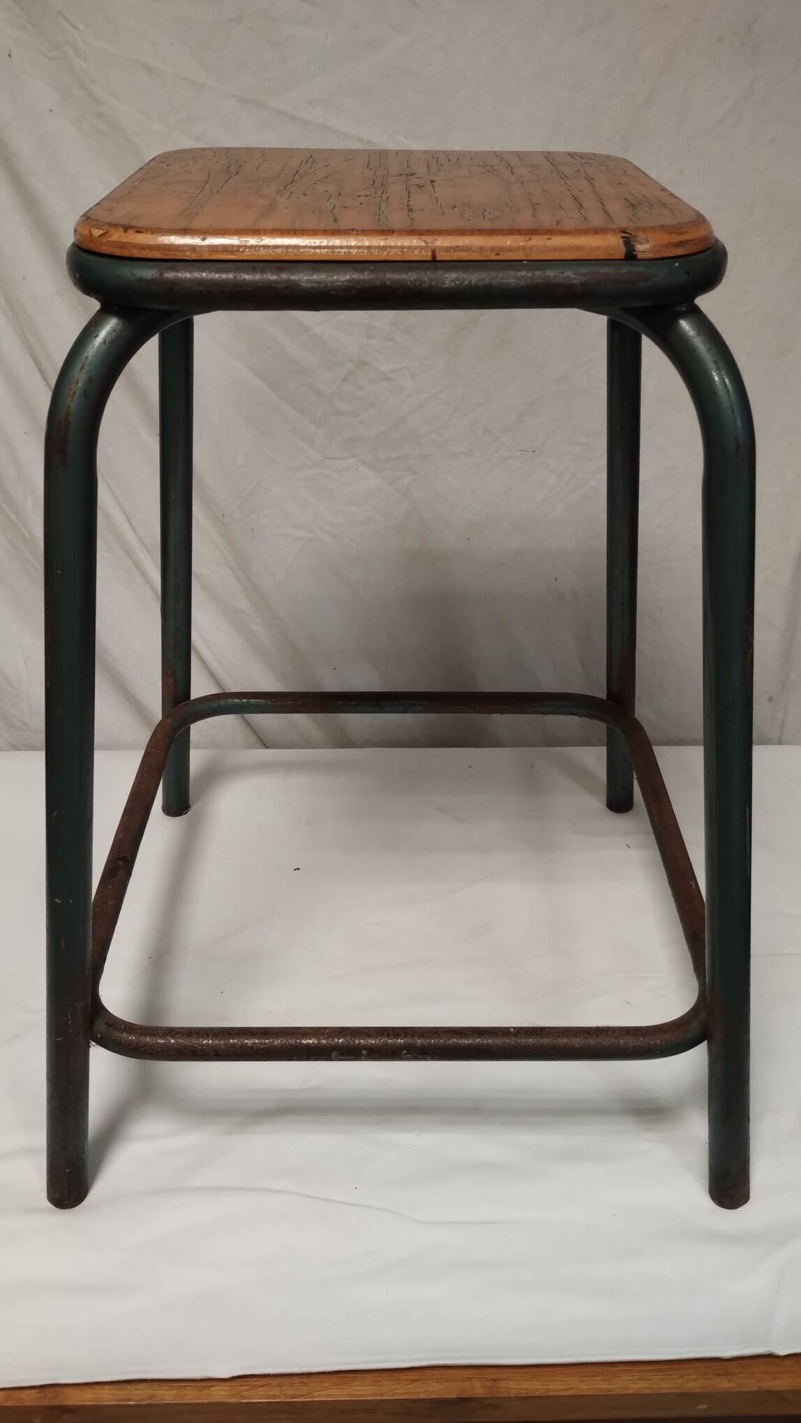 70s industrial stool