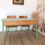 Bureau d'écolier double des années 70