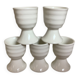 Five Royal Boch Belgium egg cups