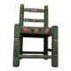 Chaise enfant bois et paille vintage