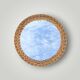 Small vintage round wicker wall mirror – 25 cm