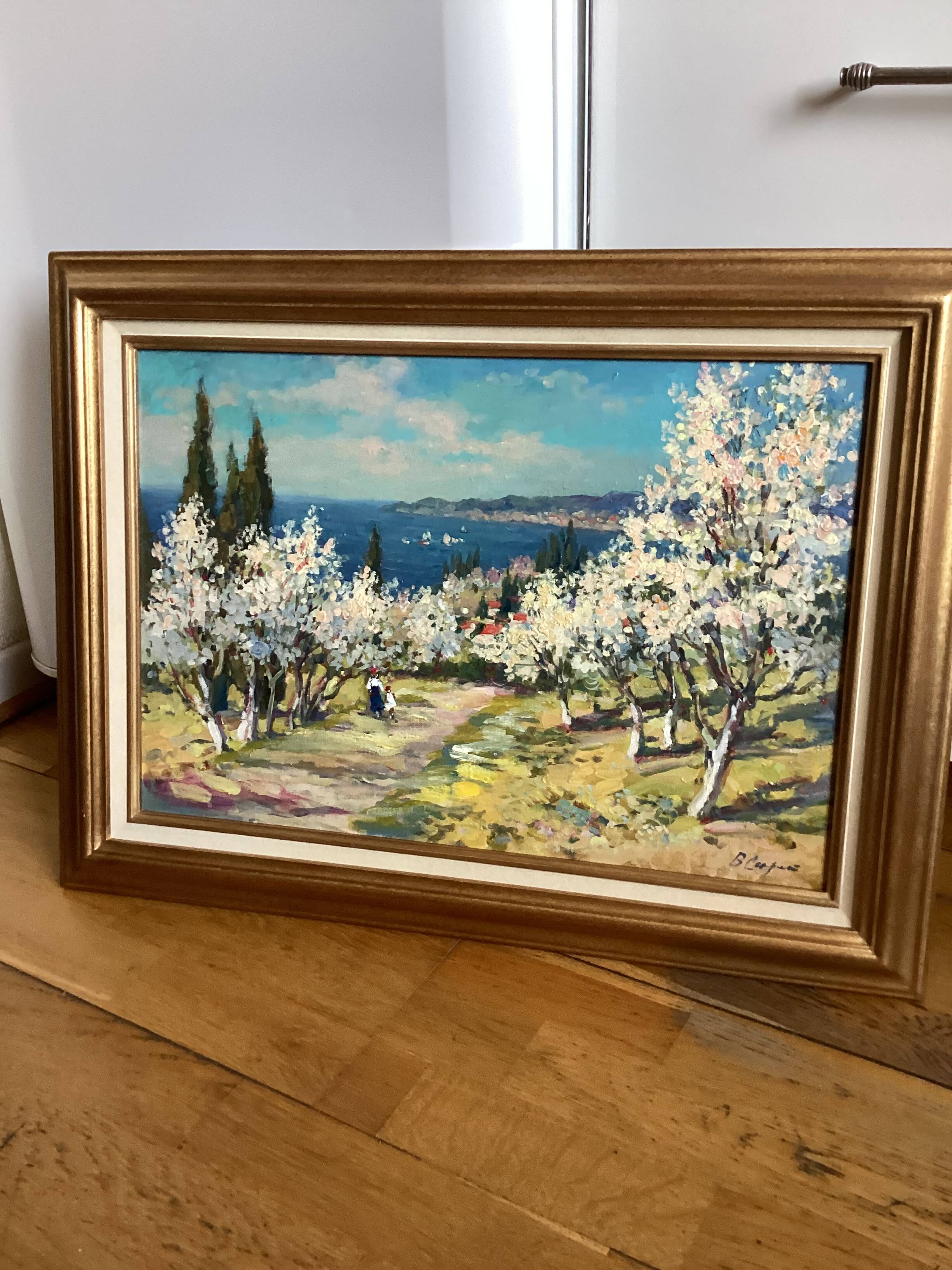 Signed painting Oil on canvas dimensions: height - 52 cm - length - 68 cm