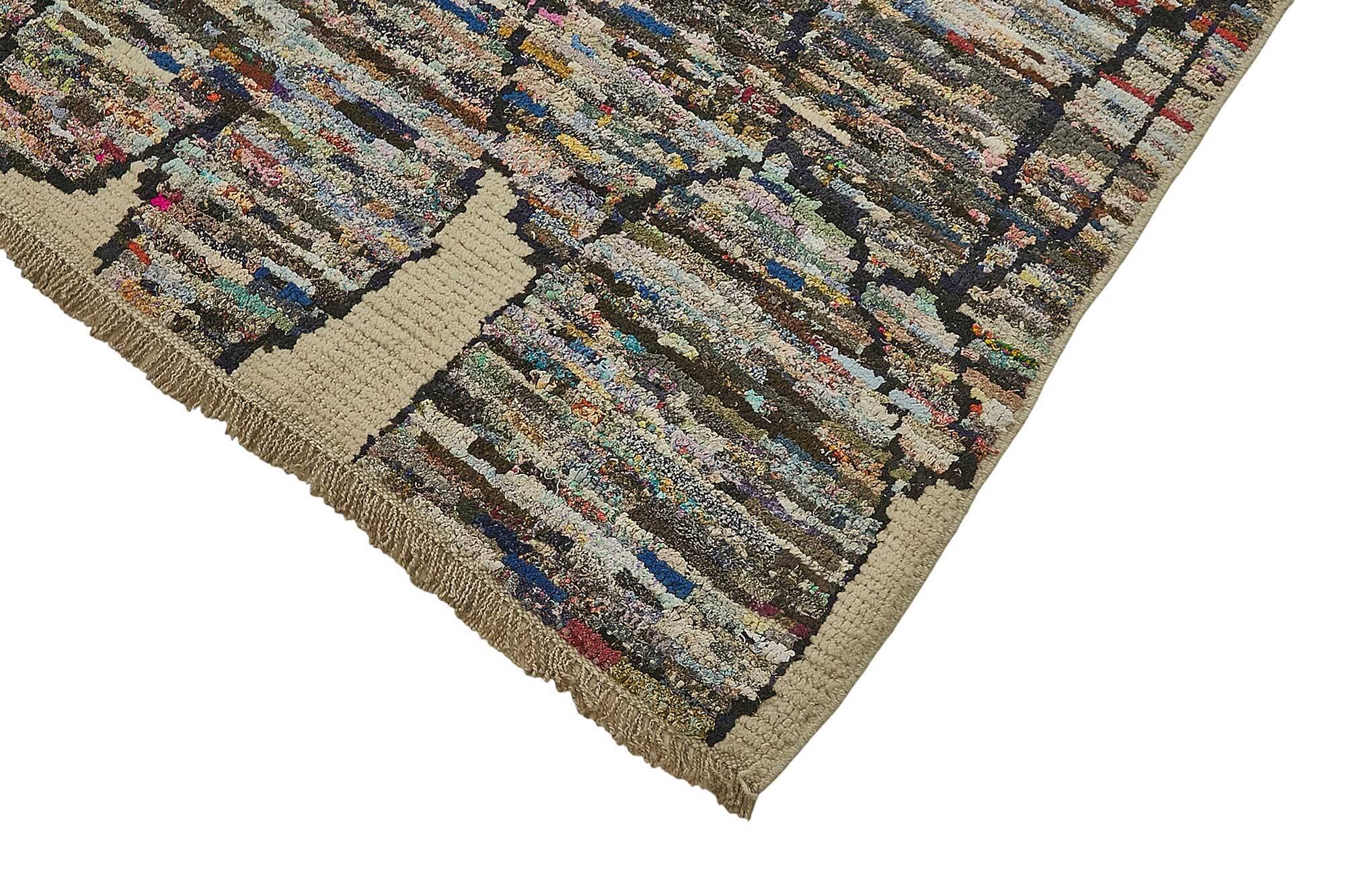 Handwoven Turkish Recycled Boho Rug 223 cm x 311 cm