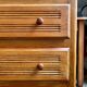 Dark wood 3-drawer chest of drawers