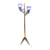 Relco Milano Modernist Italian Murano Glass and Brass Floor Lamp, 1980s