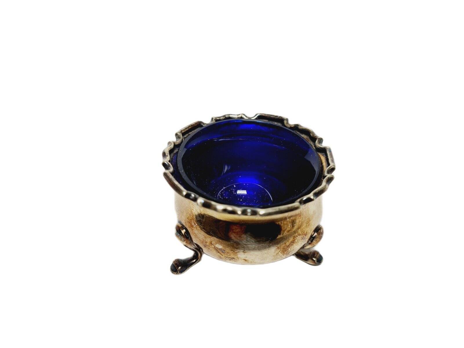 Porte-sel en verre Art Déco, Royaume-Uni, années 1930